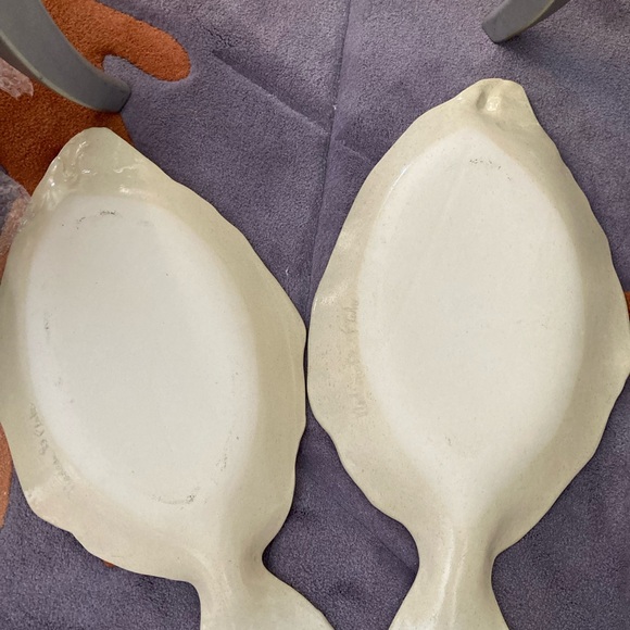 Vintage  handmade pottery fish platters by Nadeau of Cape Cod - Picture 3 of 3